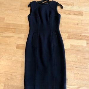Dolce & Gabbana navy sleeveless shift dress